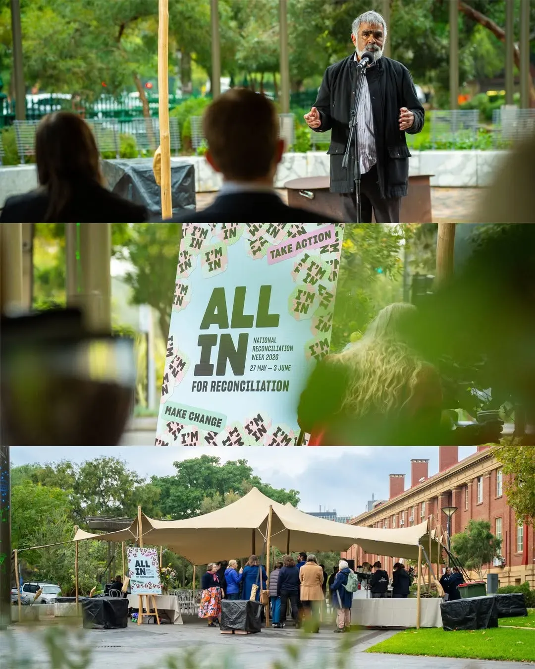 We're coming together for our first National Reconciliation Week as Adelaide University - Tirkangkaku 🖤💛❤️

This year’s theme, “All In”, invites everyone to reflect, learn and take meaningful action towards reconciliation and across our university throughout the week there are opportunities, including craft activities and cultural experiences, which will enable our community to do just that.

We encourage everyone to get involved and participate.

🔗 Discover more via the link in our bio