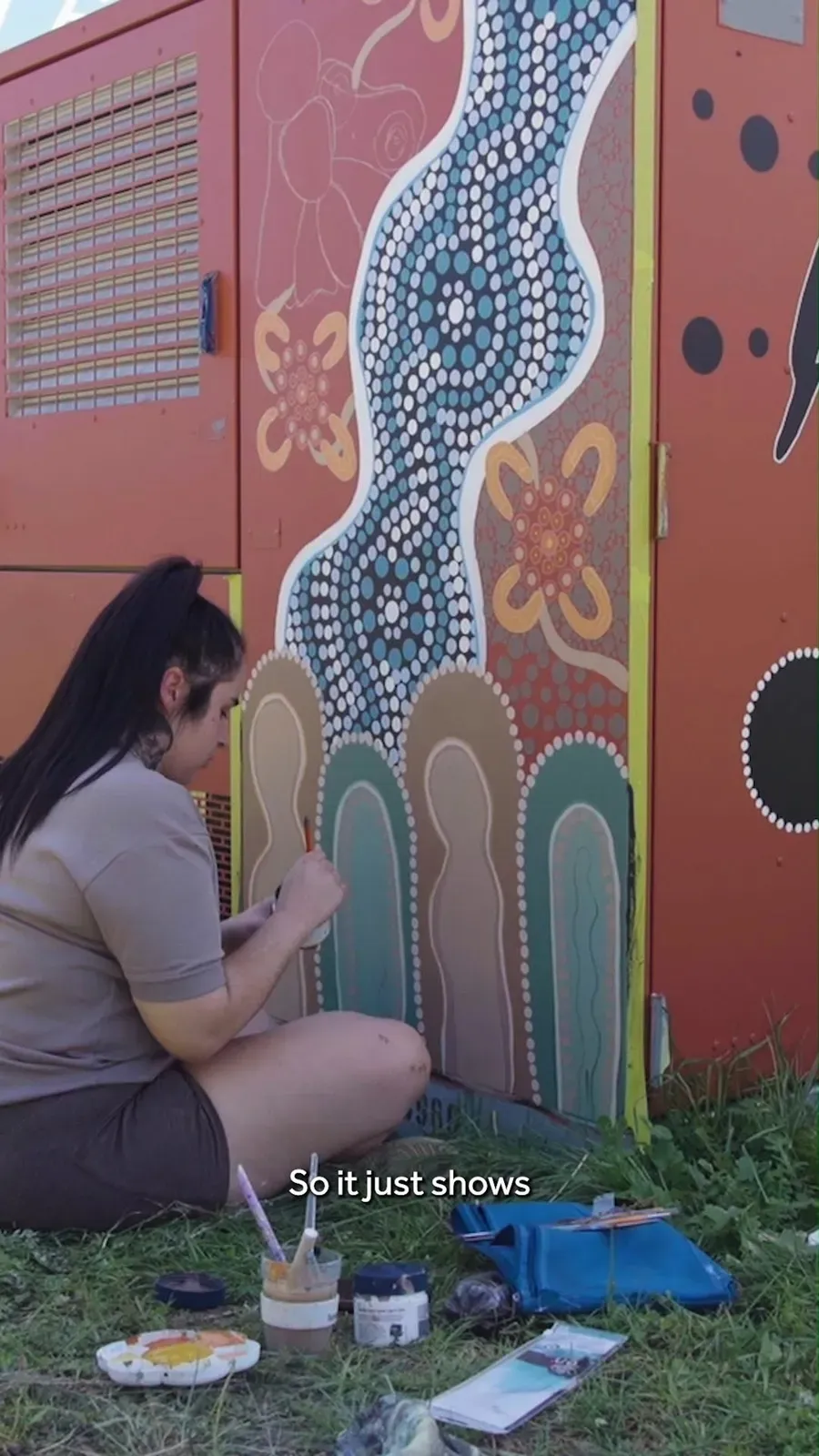 Country. Culture. Connection. 🎨

Student artists Rhiannon and Wesley, have helped bring the Yurauna substation to life, turning stories, memories and inspiration from the land into a vibrant mural.

Inspired by Country, community and connection, their artwork brings together stories shaped by the Cotter River, the Bogong moth, the wedge-tailed eagle and the landscapes that connect people and place, every element has been chosen with purpose.

Through this project, both students strengthened their confidence, explored their creativity and contributed to a public artwork that shares culture and story with the wider community.

#CITCBR