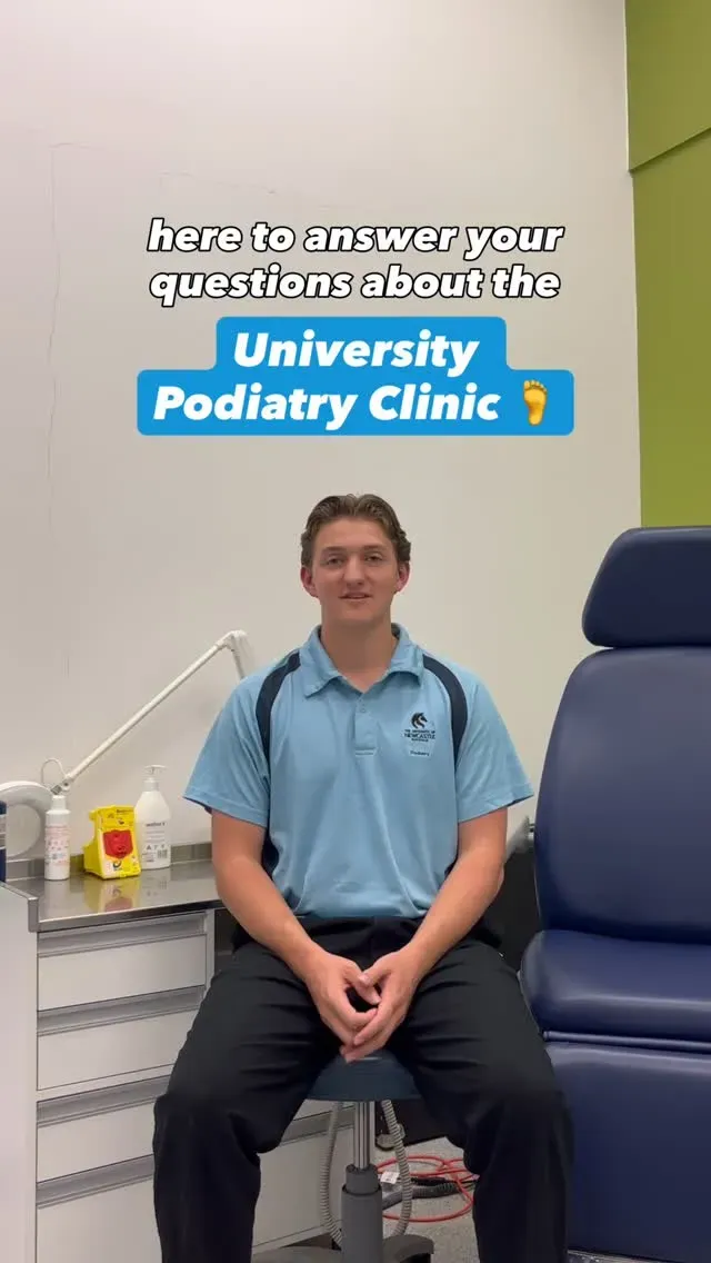 Angus is just one of many passionate students working in our Podiatry Clinic👣